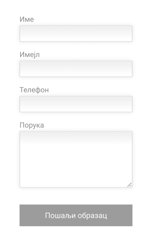 Контакт образац за WordPress сајт
