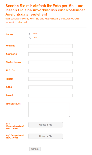 Kontaktformular AdmeyerART Form Template