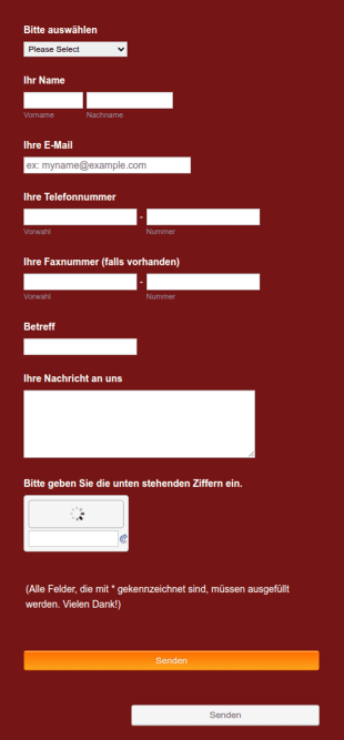 Kontaktformular Auf Deutsch