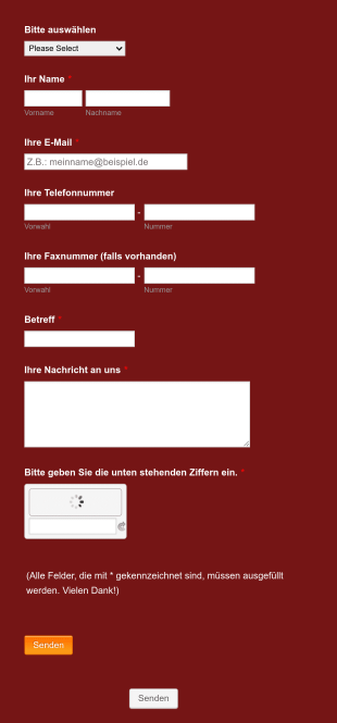 Kontaktformular Auf Deutsch Form Template