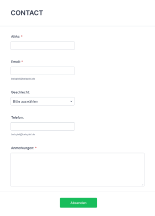 Kontaktformular E.E.69 Form Template