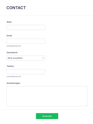 Kontaktformular E.E.69 Form Template