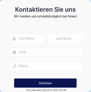 Kontaktformular Für Das Lime Theme