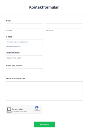 Kontaktformular Hundepension