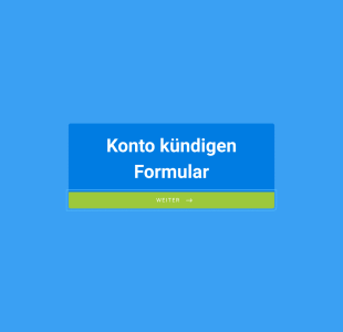 Kontoauflösung Formular Form Template