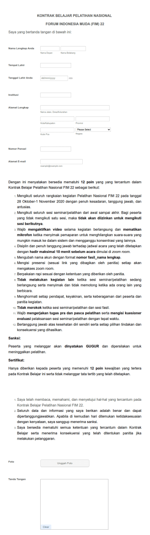 Kontrak Belajar Fim 22