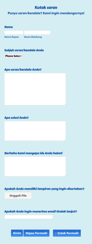 Kotak Saran AOB