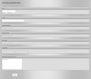 Kotisivujen Palautelomake Form Template
