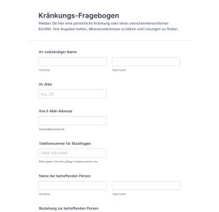 Kränkungs Fragebogen