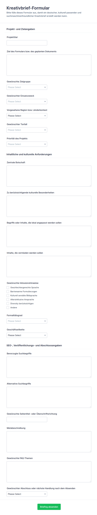 Kreativbrief Umfrage