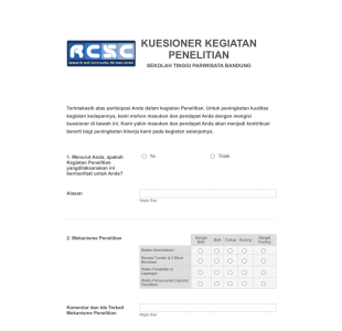 Kuesioner Penelitian