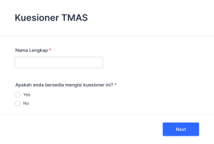 Kuesioner TMAS Form Template