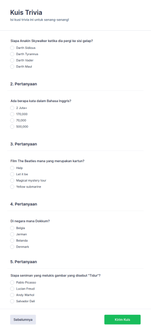 Kuis Trivia