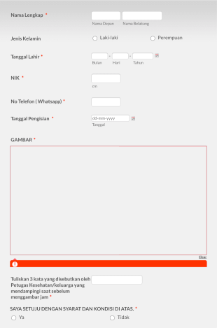 Kuisioner Lansia Form Template