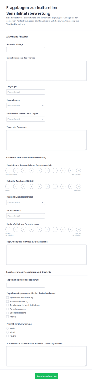 Kulturelle Sensibilitätsprüfung