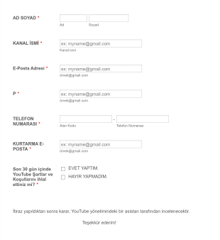 Kulüp Üyelik Kayıt Formu 2 Form Template