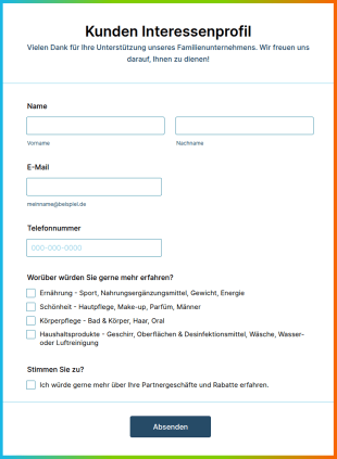 Kunden Interessenprofil