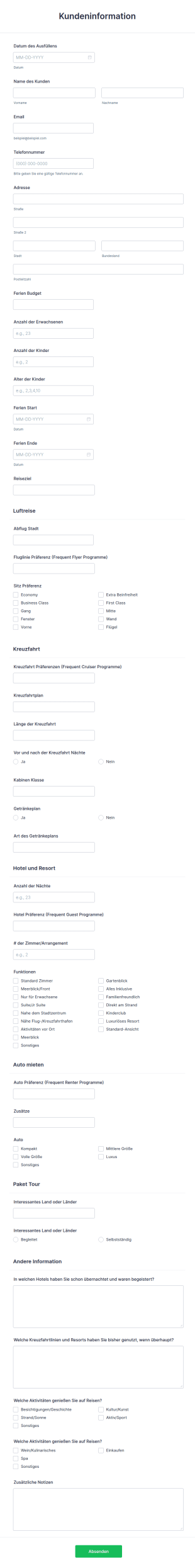 Kundeninformation