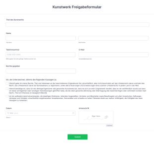 Kunstwerk Release Form
