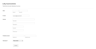 Kuoron Rekisteröintilomake Form Template