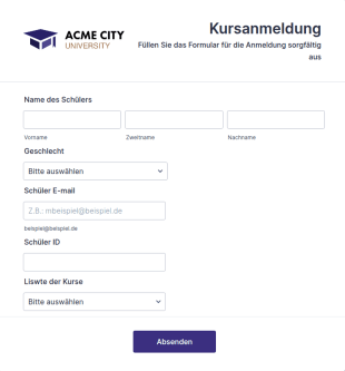 Kursanmeldung