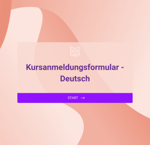 Kursanmeldungsformular Deutsch Form Template