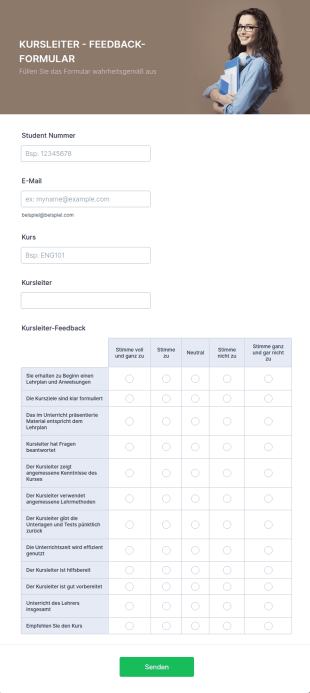 Kursleiter Feedback Formular