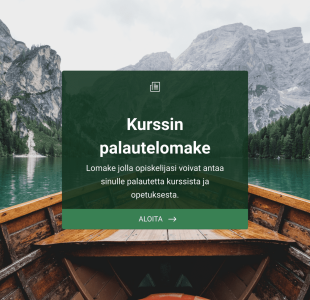 Kurssin Palautelomake Form Template