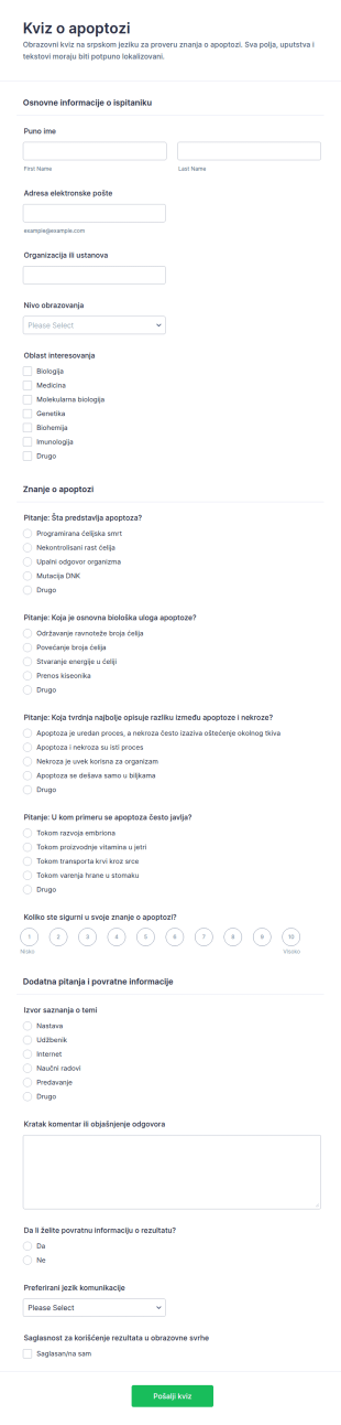 Kviz O Apoptozi