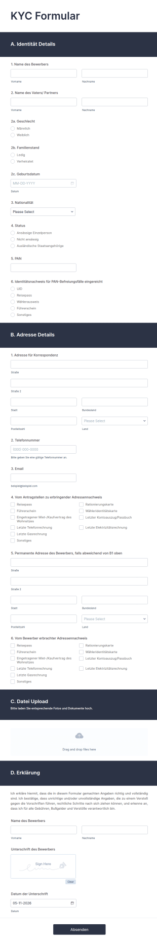 KYC Formular