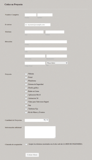 Lareddeingenieria Form Template