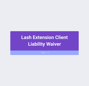 Lash Extension Client Liability Waiver Form Template