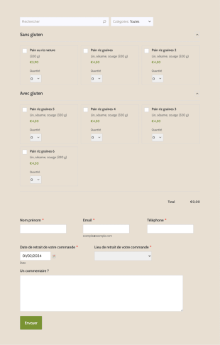 Le Pain Des Autres Form Template