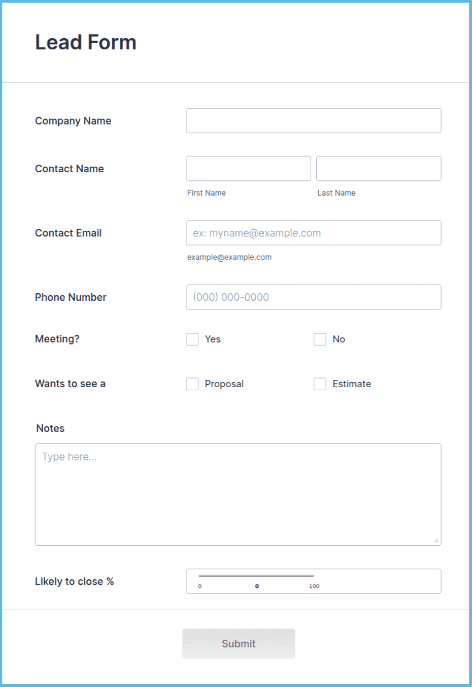 Lead Generating Form Template | Jotform