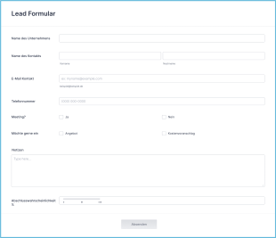 Lead Generating Formular