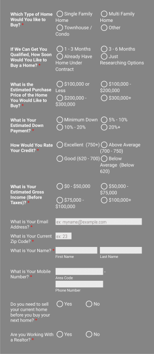 Lead King Course Demo Mortgage Survey Form Template