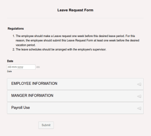 Employee Leave Request Approval Form Template