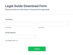 Legal Guide Download Form Form Template