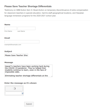 Legislative Form Template