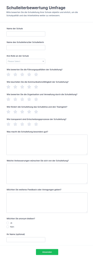 Lehrkräftebewertung Umfrage 📋✨