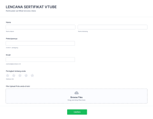 Lencana Sertifikat Vtube Form Template