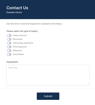 Library Interaction Form Template