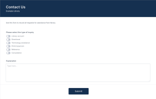 Library Interaction Form Template