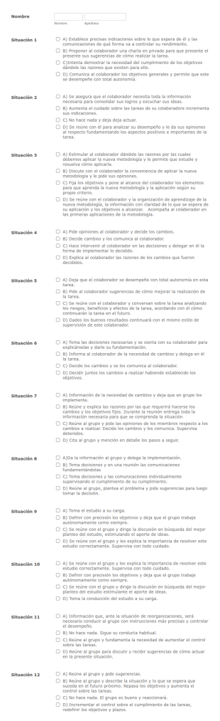 Liderazgo Situacional