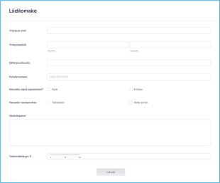 Liidien Luonti Lomake Form Template