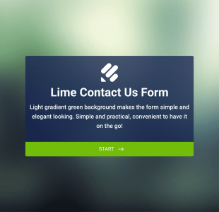 Lime Theme Contact Us Form Template