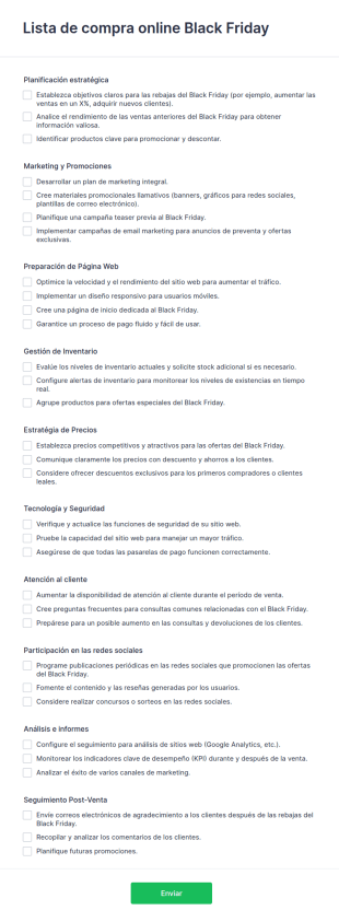 Lista De Compra Online Black Friday