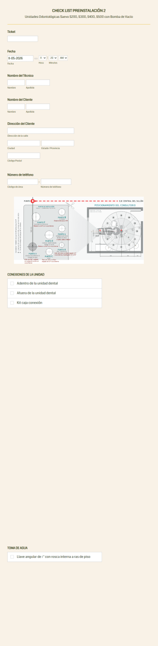 Lista De Verificación Previa De Instalación