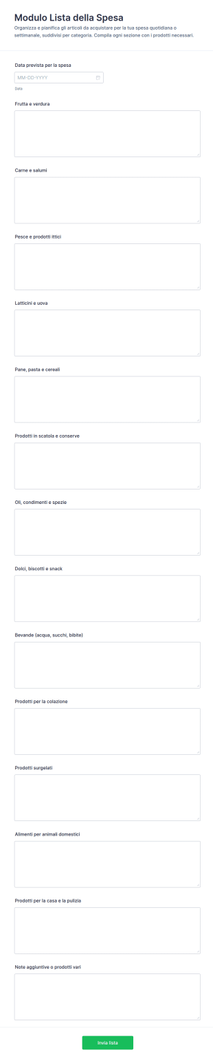 Lista Della Spesa