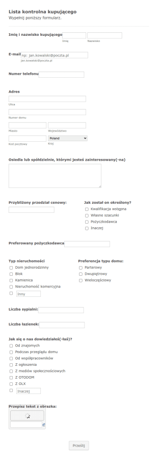 Lista Kontrolna Kupującego Dom